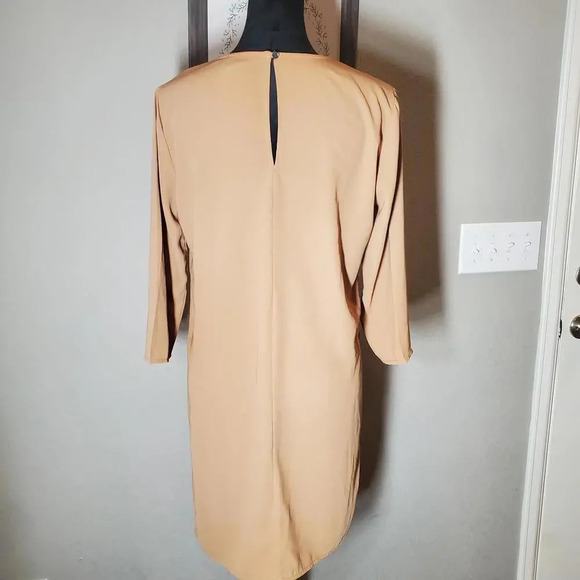 Forever 21 Tan Tunic 3/4 Sleeve Blouse Size Medium - Picture 5 of 8